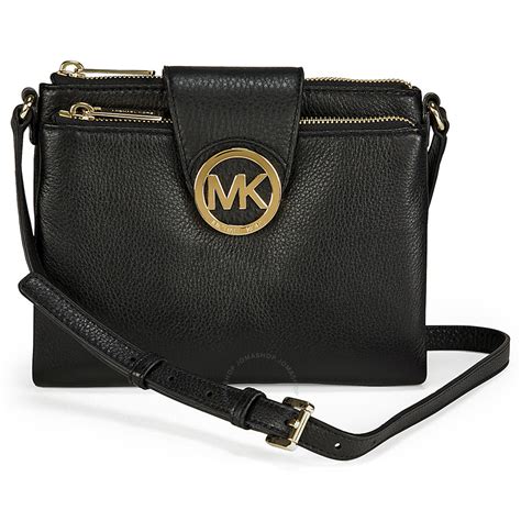 michael kors fulton leather messenger crossbody bag